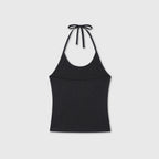 DIVEIN WOMEN HALTER NECK STRAP TOP (BLACK)