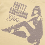 GILA ARCHIVE DANGER GIRL CROP T-SHIRTS_YELLOW