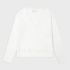 DEINET RAW V LONG SLEEVE IN WHITE