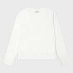 DEINET RAW V LONG SLEEVE IN WHITE