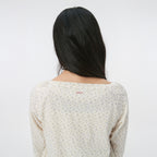OHESHIO BALLOON PATTERNED RAGLAN T-SHIRT, IVORY