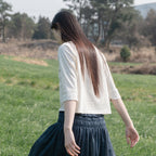 OHESHIO BALLOON PATTERNED RAGLAN T-SHIRT, IVORY