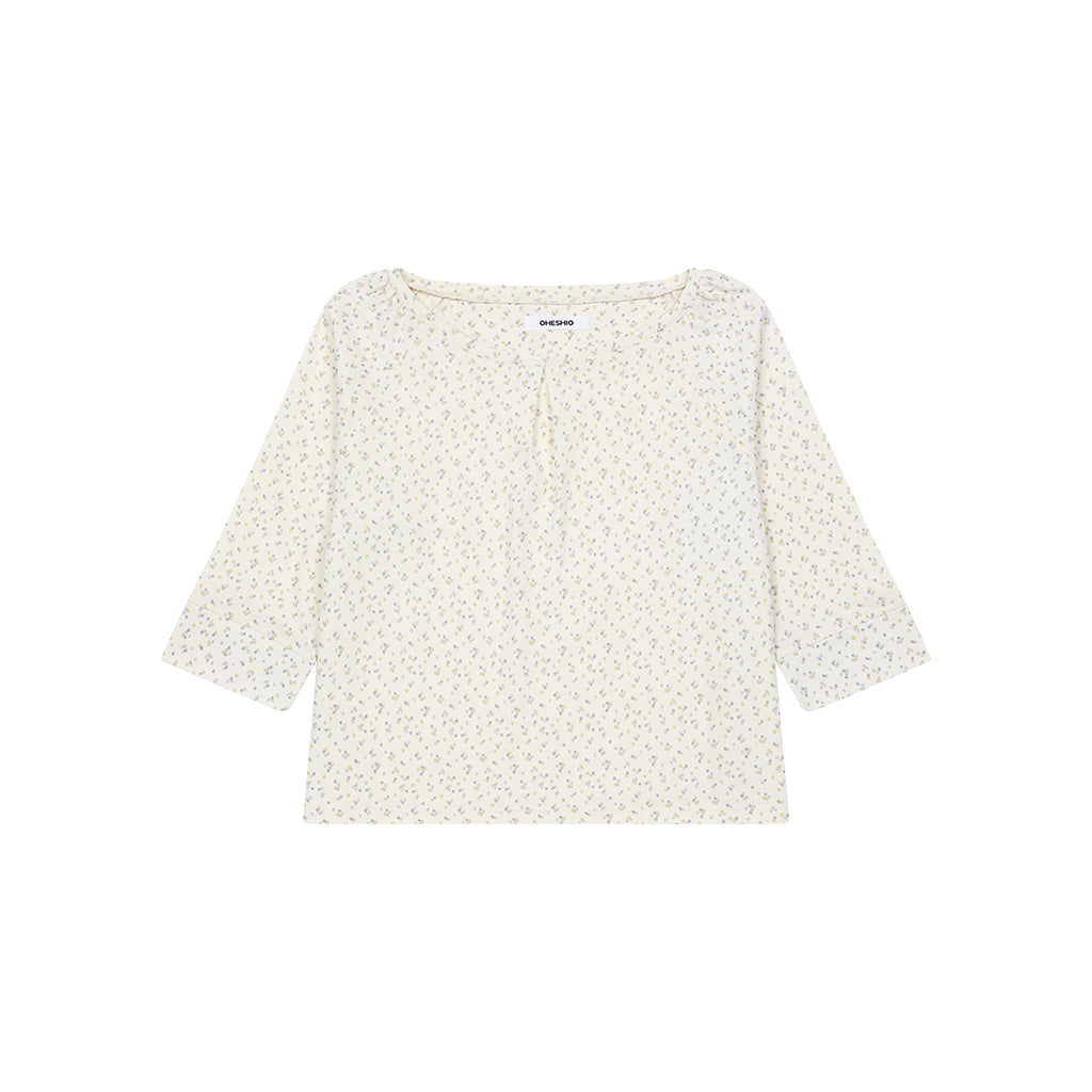 OHESHIO BALLOON PATTERNED RAGLAN T-SHIRT, IVORY