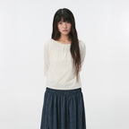 OHESHIO BALLOON PATTERNED RAGLAN T-SHIRT, IVORY