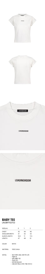 LOADINGROOM BABY TEE [WHITE]