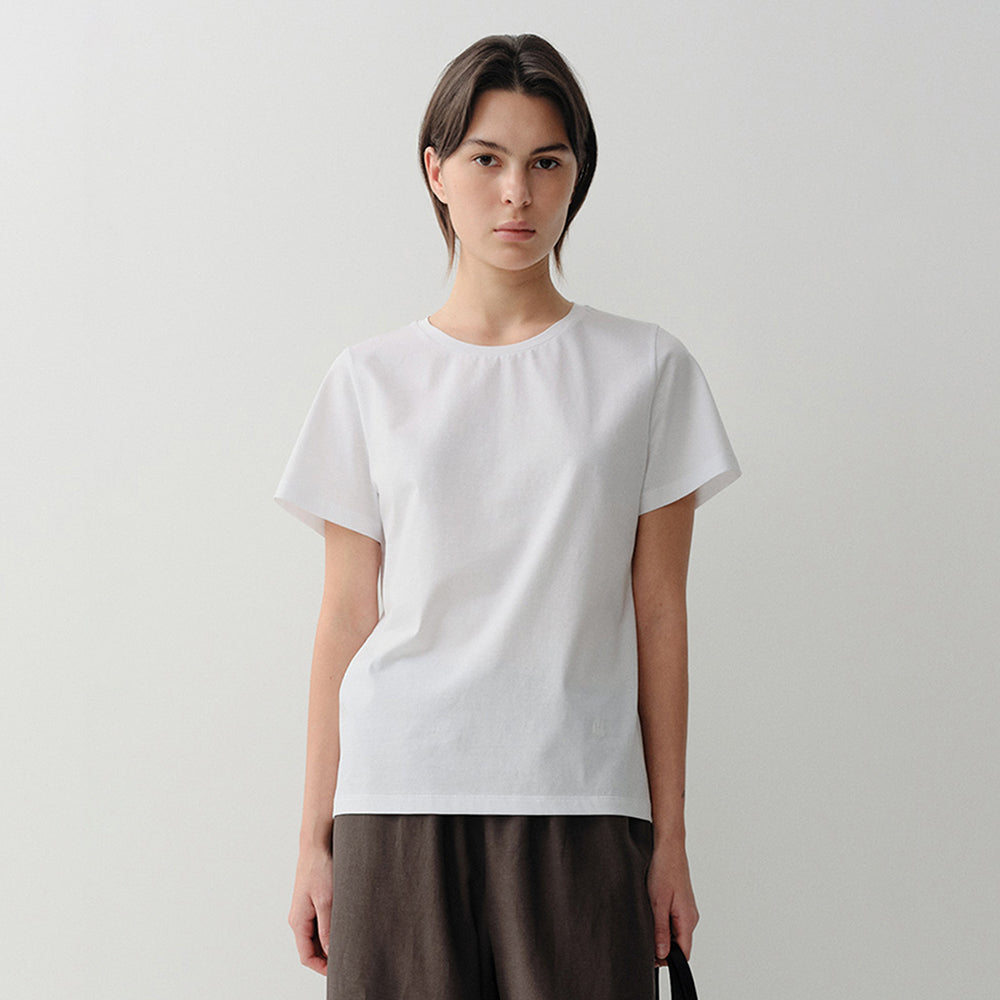 EAAH SILK LOGO T-SHIRT (WHITE)
