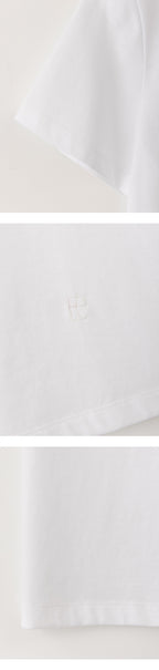 EAAH SILK LOGO T-SHIRT (WHITE)