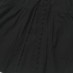 KIIMUIR (Women) Button cap sleeve short sleeve blouse_Black
