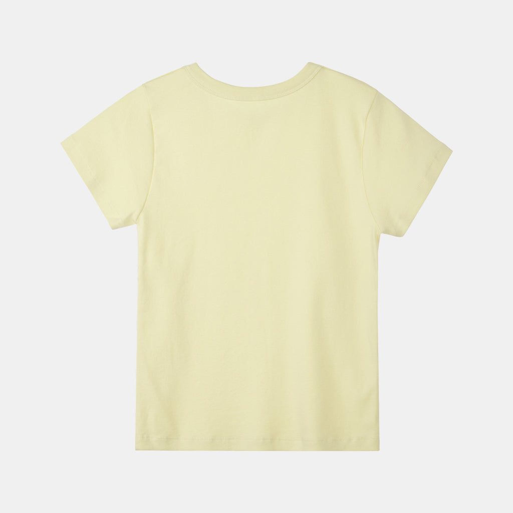 PoeteSeoul [3rd Restocks]basic round t-shirts_light yellow