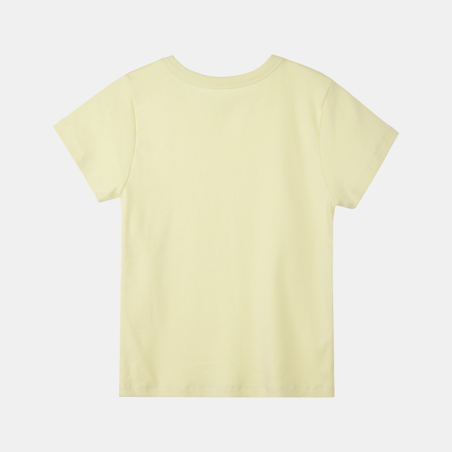 PoeteSeoul [3rd Restocks]basic round t-shirts_light yellow
