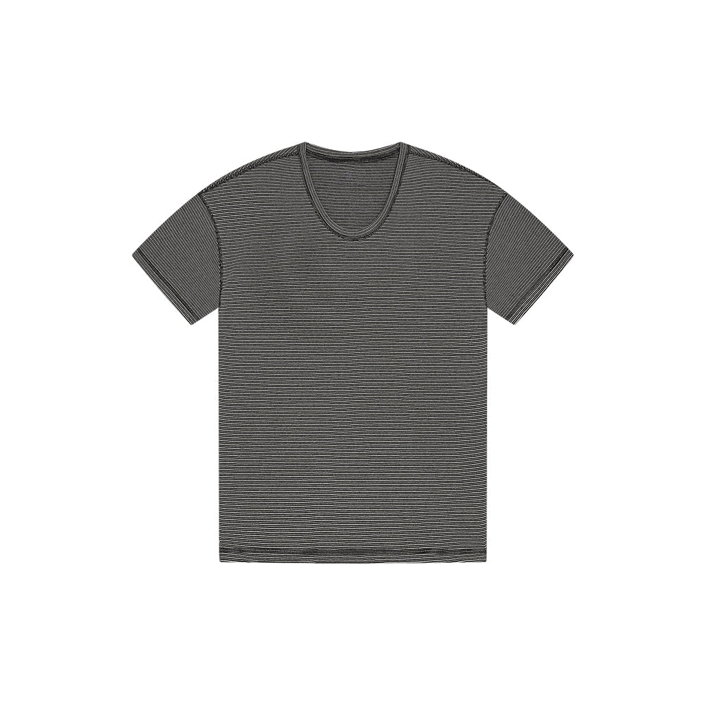 Siyazu SITP5302 U-Neck ST Short Sleeve T-Shirt_Black