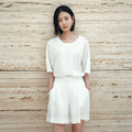 Siyazu SITP5302 U-Neck ST Short Sleeve T-Shirt_White