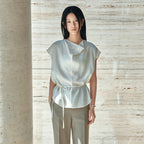 Siyazu SITP5280 Fluid Cowl Blouse_Cream