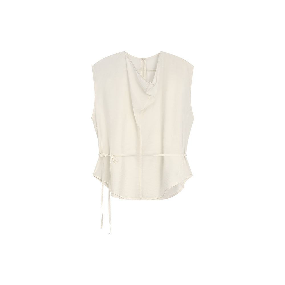Siyazu SITP5280 Fluid Cowl Blouse_Cream