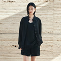 Siyazu SITP5278 Soft Sheer Summer Shirt_Black
