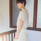 MUSED [1st Reorder] Mused Soft Sheer Blouse - Beige