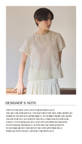 MUSED [1st Reorder] Mused Soft Sheer Blouse - Beige