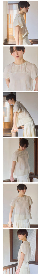 MUSED [1st Reorder] Mused Soft Sheer Blouse - Beige