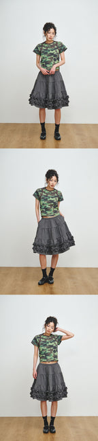 PLZPROJECT CAMO SLEEVELESS TOP