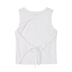 BITTERCELLS Curved Backless Top-Ivory