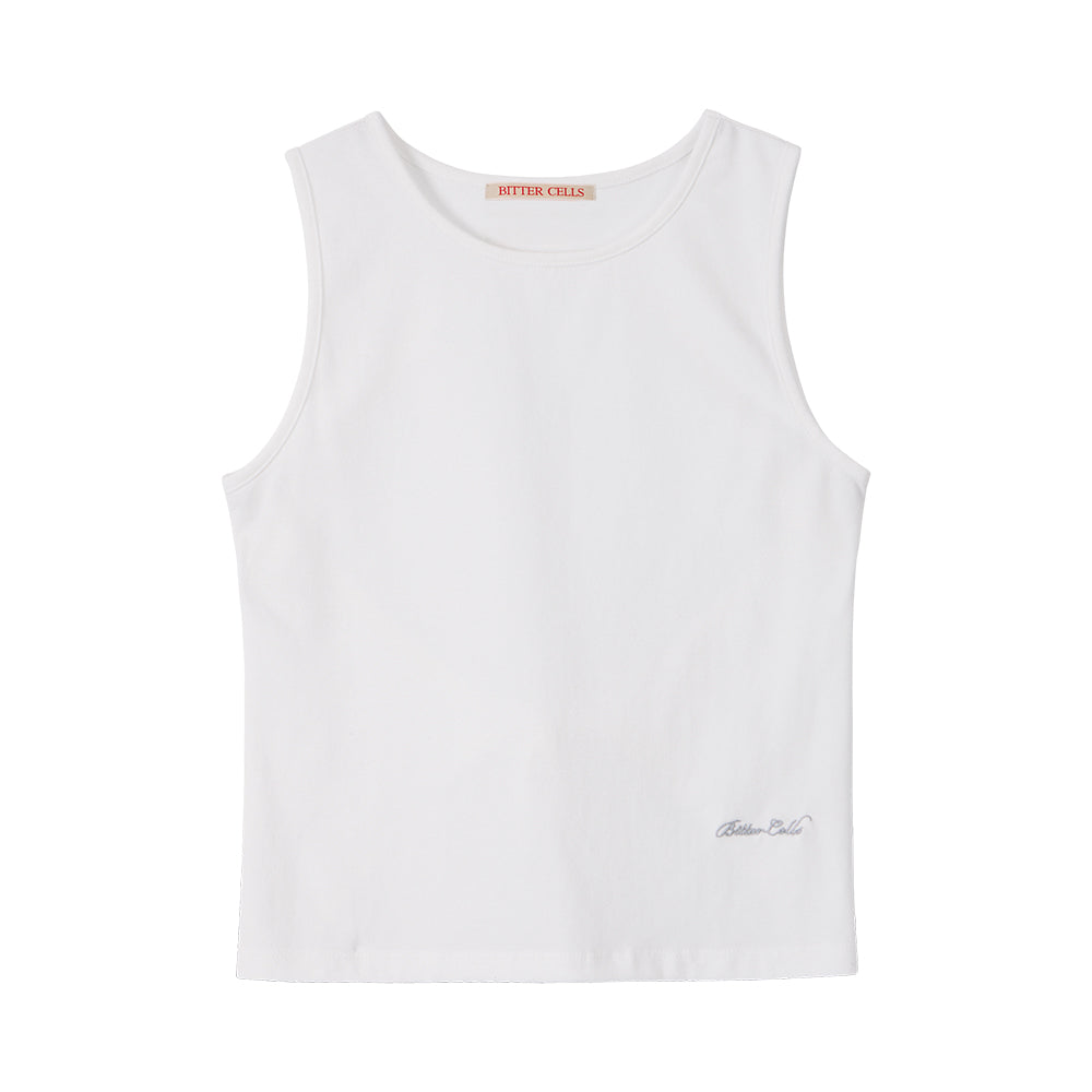 BITTERCELLS Curved Backless Top-Ivory