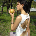 BITTERCELLS Curved Backless Top-Ivory