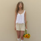 RE_L Rati strap sleeveless blouse (white)