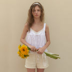 RE_L Rati strap sleeveless blouse (white)