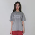 ORDINARY HOLIDAY SPRAY WASHED OVER FIT T-SHIRT [GRAY]