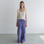 OVERDUE FLAIR SNAP SHOULDER T-SHIRT_WHITE