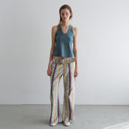 OVERDUE FLAIR GLITTER HALTER TOP_TEAL GREY