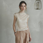 LENINA MARGARET half turtleneck T-shirt_BEIGE
