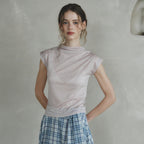 LENINA MARGARET half turtleneck T-shirt_PINK