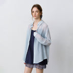 HANE Tencel Striped Sheer Shirt 3Color