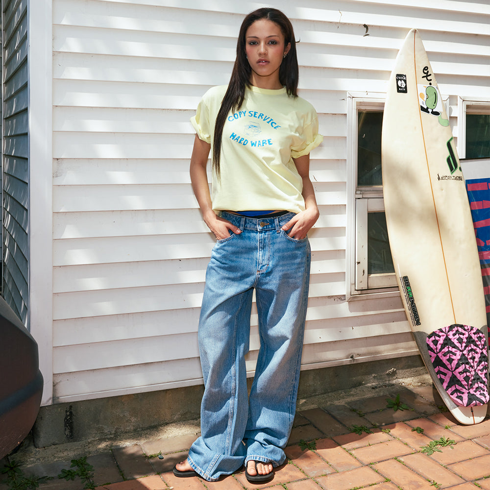 1011GALLERY Copy Service T-Shirts - Yellow (Restock)