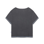 RuNaKiHu WXT089 Tsuzuri One Shoulder T-Shirt (CHARCOAL)