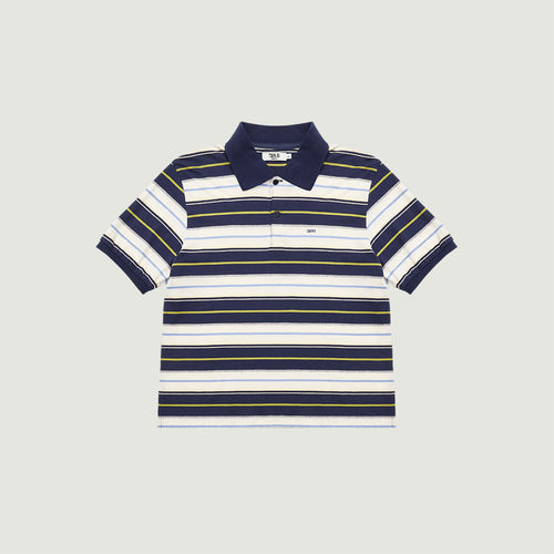 GROVE 26SS CARELL STRIPE PIQUE SHIRT (NAVY)