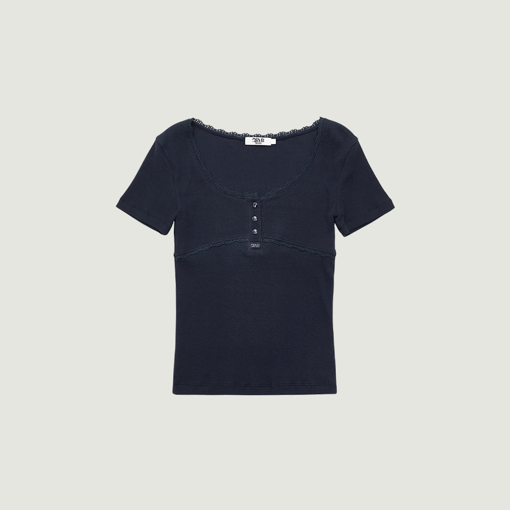 GROVE RINA H/S T-SHIRT (NAVY)
