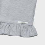 uglyshadow HIGH-NECK FRILL SLEEVELESS(LIGHT GREY)