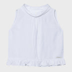 uglyshadow HIGH-NECK FRILL SLEEVELESS(IVORY)