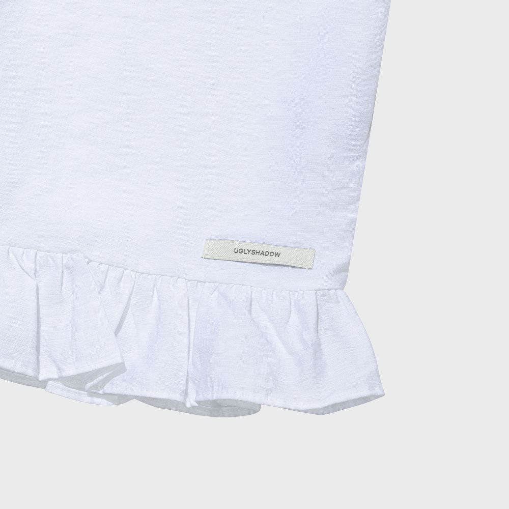 uglyshadow HIGH-NECK FRILL SLEEVELESS(IVORY)