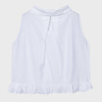 uglyshadow HIGH-NECK FRILL SLEEVELESS(IVORY)