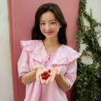 OLIVE DES OLIVE Ruffle collar embroidery blouse OW5XB4160