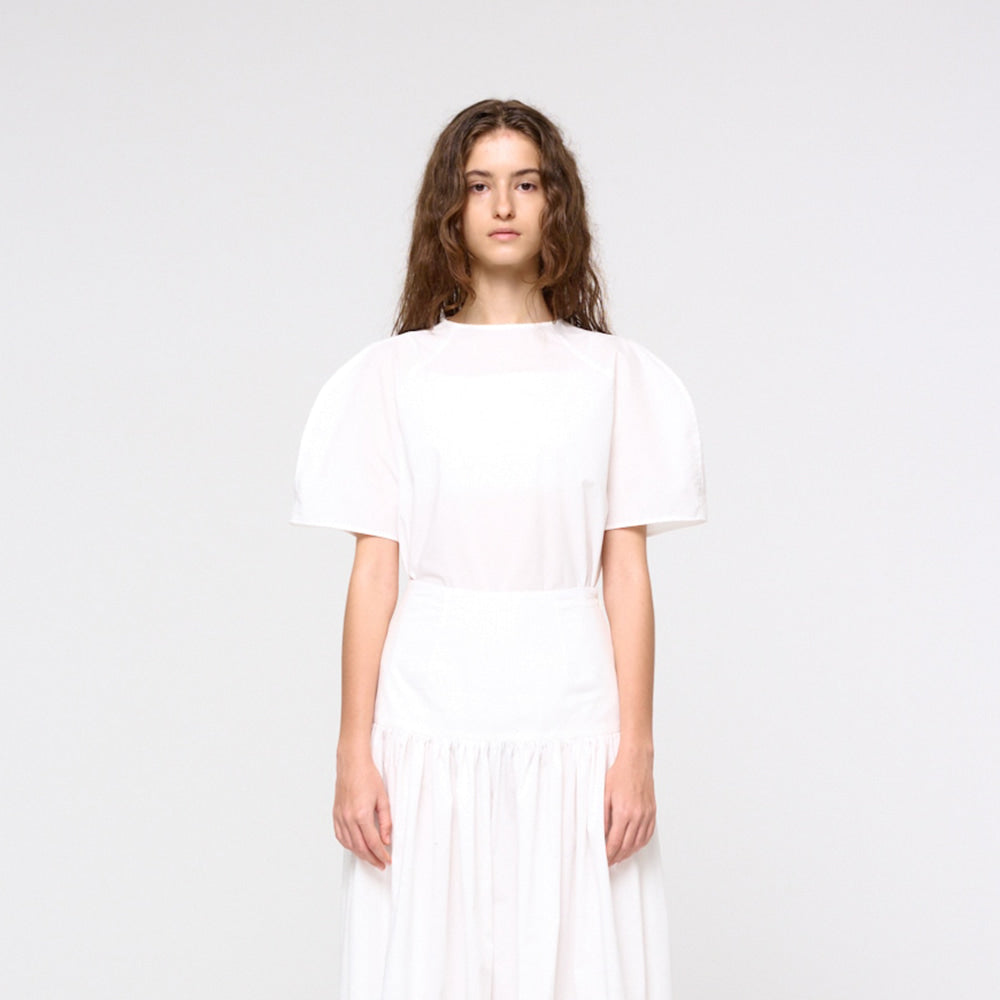 AMOMENTO Raglan Top, White