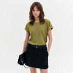 LOOKAST Mona Cotton Basic T-shirt / MONA COTTON BASIC T-SHIRT_5colors