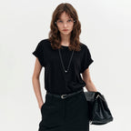 LOOKAST Mona Cotton Basic T-shirt / MONA COTTON BASIC T-SHIRT_5colors