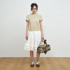 PLZPROJECT SHORT SLEEVE HOODED T-SHIRT, BUTTER