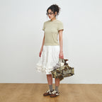 PLZPROJECT SHORT SLEEVE HOODED T-SHIRT, BUTTER