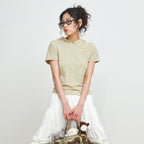 PLZPROJECT SHORT SLEEVE HOODED T-SHIRT, BUTTER