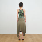 PLZPROJECT CAMO SLEEVELESS TOP